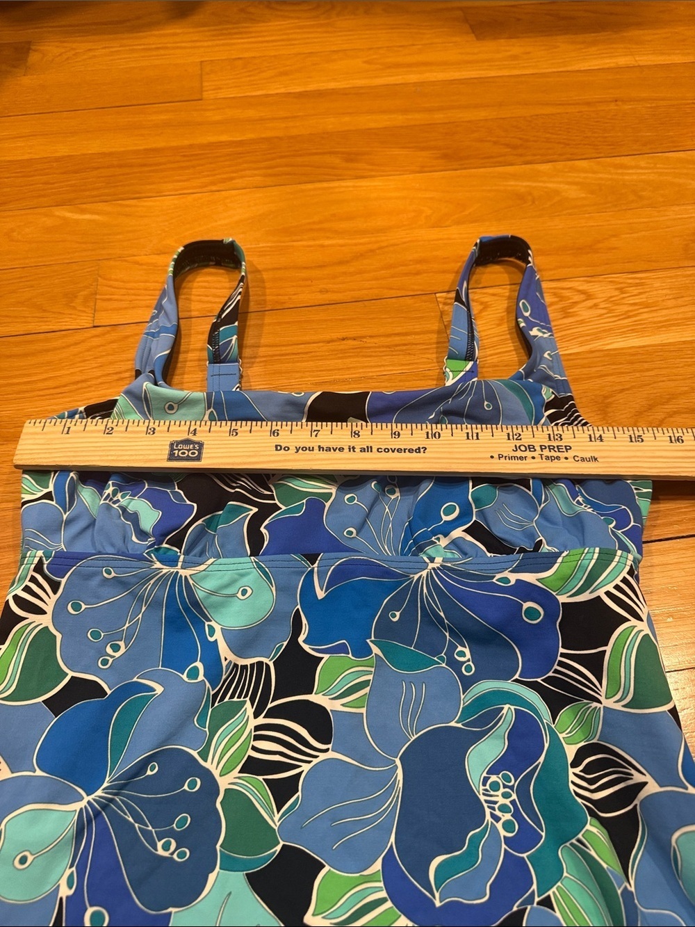 Lands’End floral swim tankini top size 10D . - Picture 2 of 8